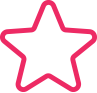 Pink star outline