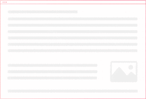 Animated website wireframe with adverts